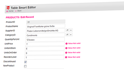 Input field validation